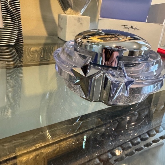 Mugler Angel Body Cream in Blue with Silver Star 6.9 oz  200ml - Picture 4 of 5